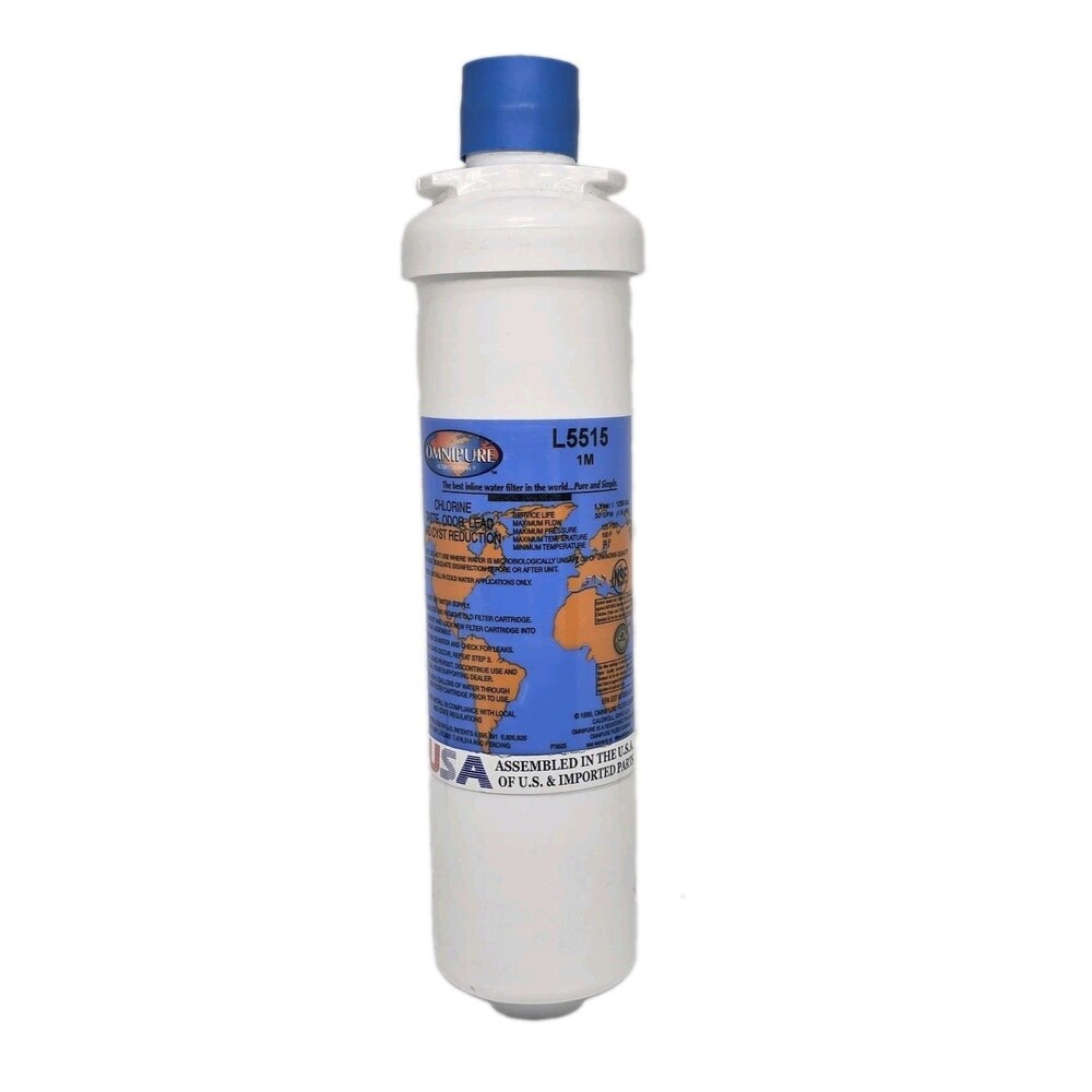 Omnipure L5515 1M L-Series Water Filter Cartridge Lead Chlorine Cyst Reduction